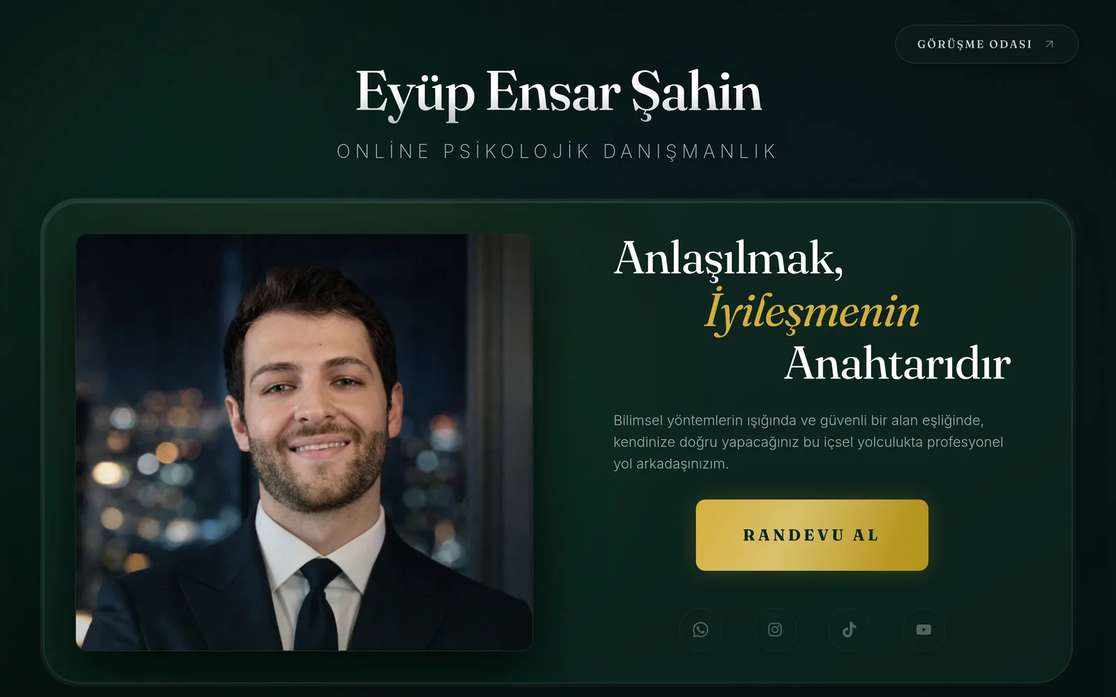 eyupensarsahin.com homepage